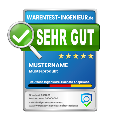 Testsiegel von Warentest-Ingenieur.de